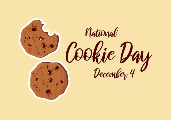 National Cookie Day vector — Stock Vector