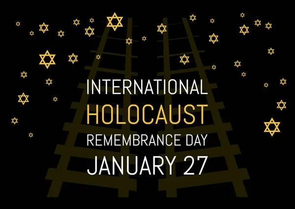 Vector del Día Internacional del Recuerdo del Holocausto — Vector de stock