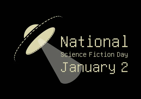 Nationaler Science-Fiction-Tagesvektor — Stockvektor