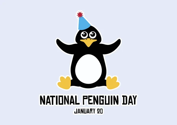 Nationale pinguïndag vector — Stockvector