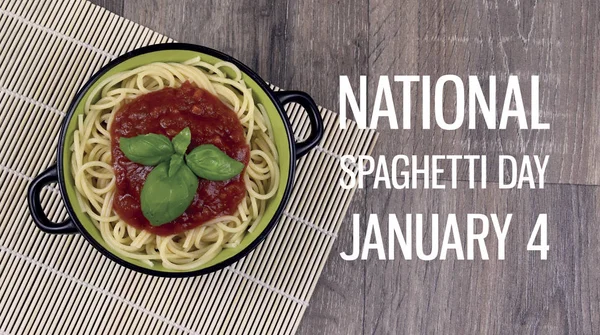 National Spaghetti Day images — стокове фото