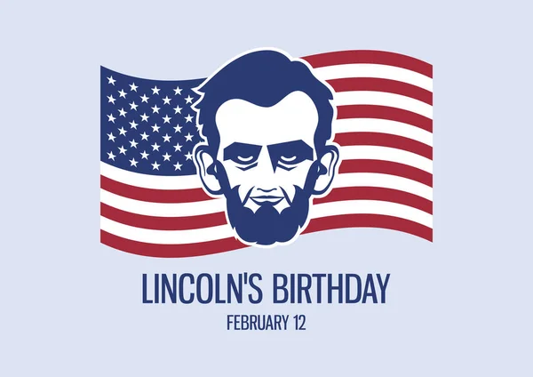 Vecteur anniversaire de Lincoln — Image vectorielle