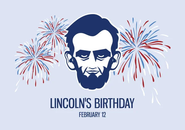 Lincolnův narozeninový vektor — Stockový vektor