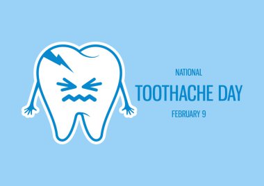 Ulusal Diş Ağrısı Günü vektörü
