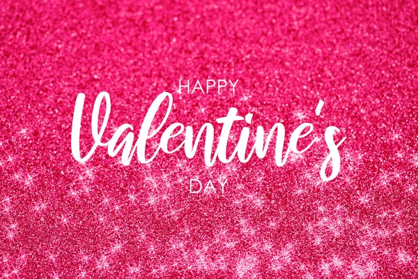Feliz día de San Valentín Muestra sobre un fondo rosa — Foto de Stock