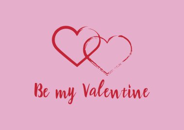 Kalp şekli vektörlü sevgililer günü işaretim ol