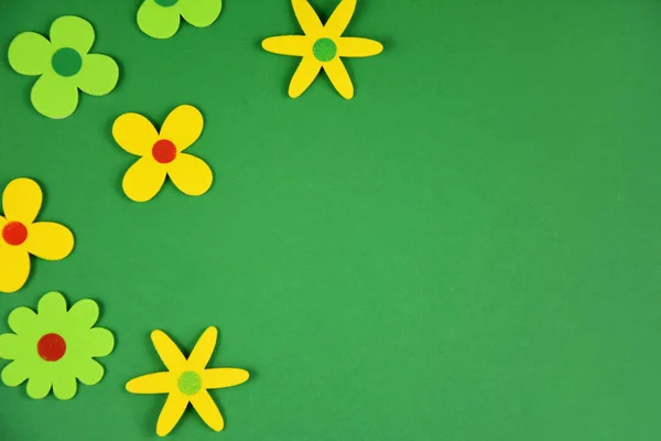 Abstraktní Jarní Louka Pozadí Stock Fotky Krásné Kvetoucí Květinové Hranice — Stock fotografie