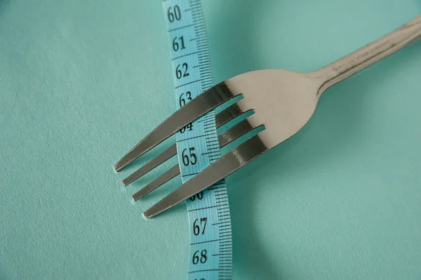 Fork with centimeter.