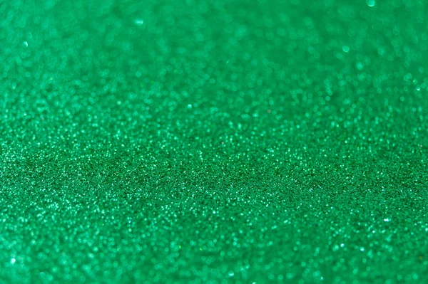 Gröna Glitter Bokeh Bakgrund — Stockfoto