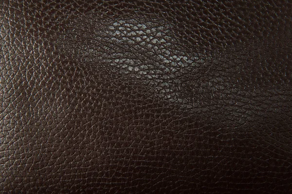 Textura de cuero marrón macro foto — Foto de Stock