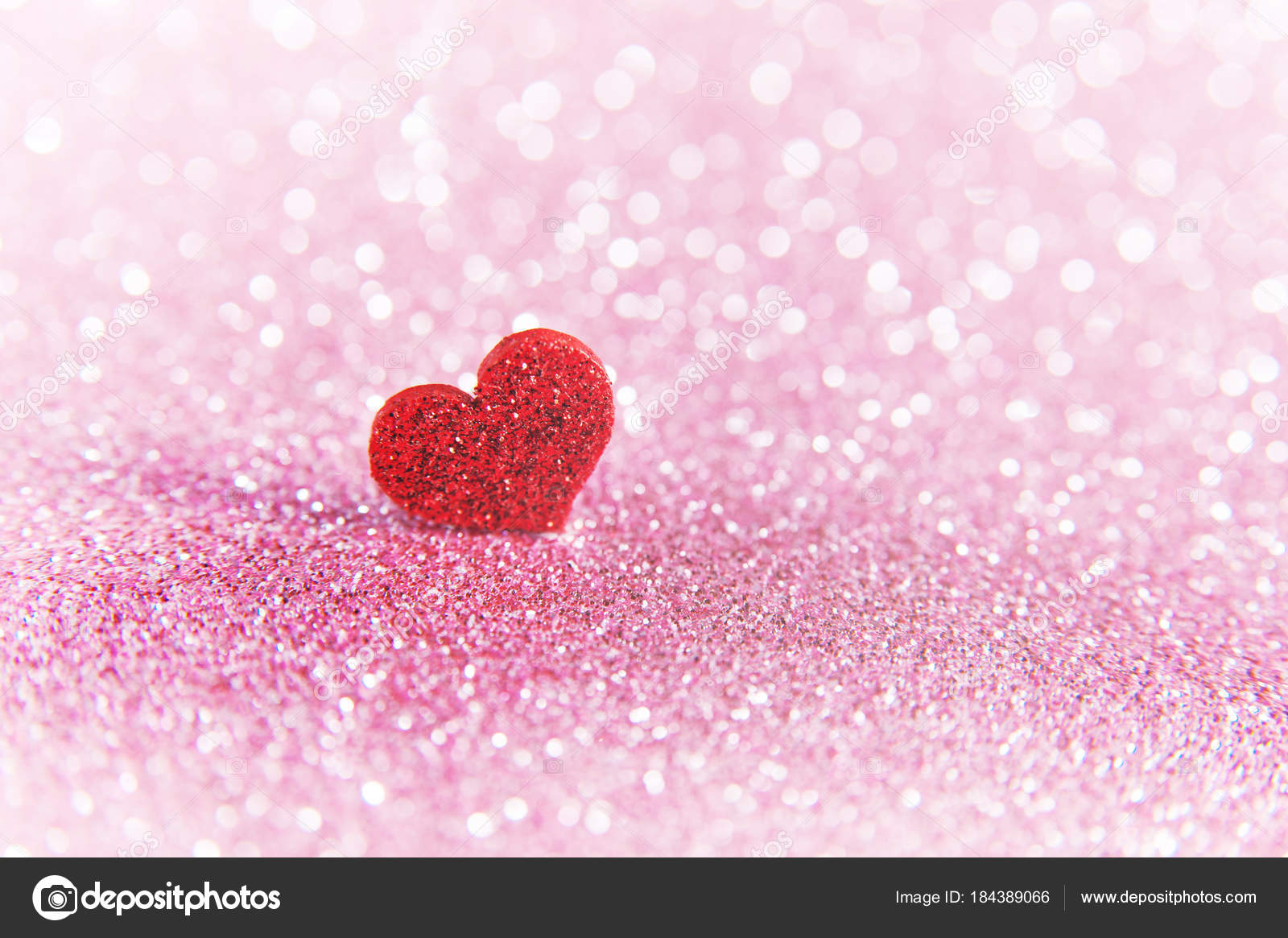 Sparkly Pink Red Hearts