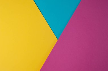 Soyut çok renkli kağıt arkaplan - sarı, mavi, pembe