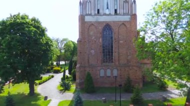 Radzyn Chelminski Ortaçağ Töton Katedrali. Polonya