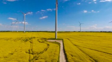 Yel değirmeni / Rüzgar enerjisi teknolojisi - hava hava Rüzgar enerjisi, türbin, yel değirmeni, enerji üretimi üzerinde görünümü 