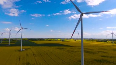 Yel değirmeni / Rüzgar enerjisi teknolojisi - hava hava Rüzgar enerjisi, türbin, yel değirmeni, enerji üretimi üzerinde görünümü 