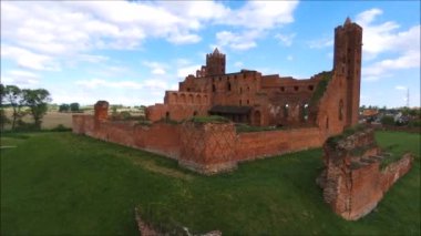 Radzyn Chelminski Ortaçağ Töton kalesi. Polonya