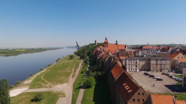 Régi Város Grudziadz Lengyelország — Stock videók