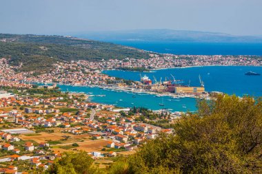 Eski kasaba Trogir havadan görünümü