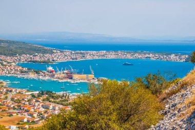 Eski kasaba Trogir havadan görünümü