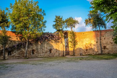  San Gimignano - Toscana ortaçağ şehir görünümünü