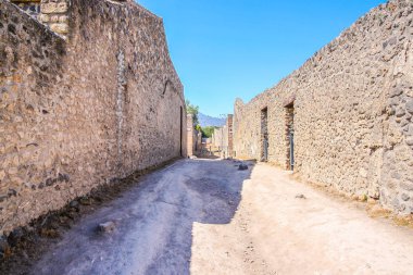 Kayıp şehir Pompei, İtalya Roma arkeolojik kalıntıları görünümünü