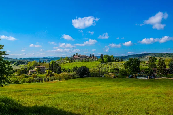 Bela paisagem na Toscana — Fotografia de Stock