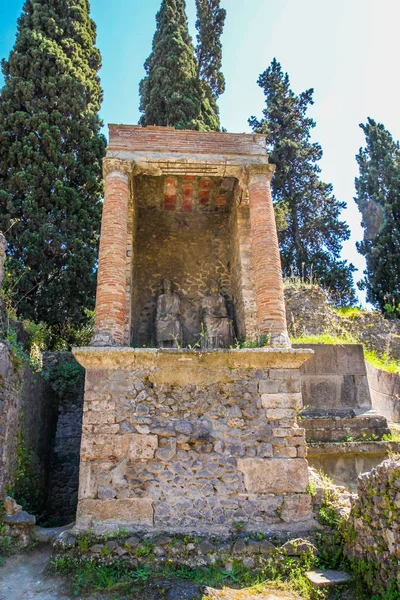 Rzymskie ruiny archeologic utracone miasto Pompeje — Zdjęcie stockowe