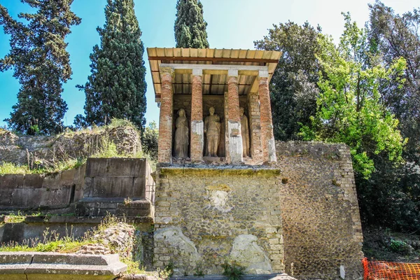 Rzymskie ruiny archeologic utracone miasto Pompeje — Zdjęcie stockowe