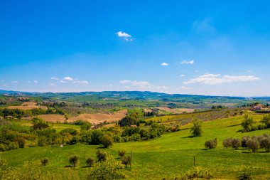 Peyzaj Toskana, İtalya kırsal ortamda doğal görünümü