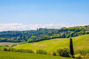 Peyzaj Toskana, İtalya kırsal ortamda doğal görünümü