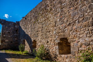 Görünüm San Gimignano ortaçağ köyü, Toskana, İtalya