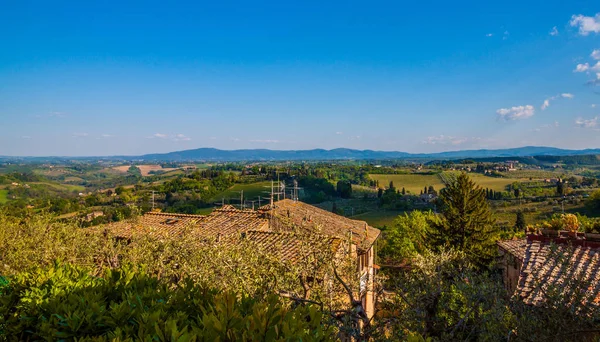 Vista Panorámica Del Entorno Rural Toscana Italia —  Fotos de Stock