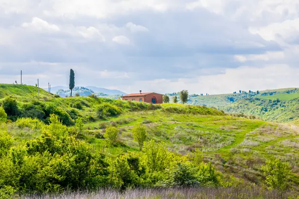 Vista Panorâmica Cenário Rural Toscana Itália — Fotografia de Stock