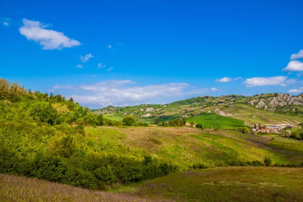 Schilderachtig Uitzicht Groene Heuvels Toscane Italië — Stockfoto