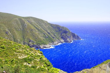 İnanılmaz Navagio beach, Zakynthos island, Yunanistan