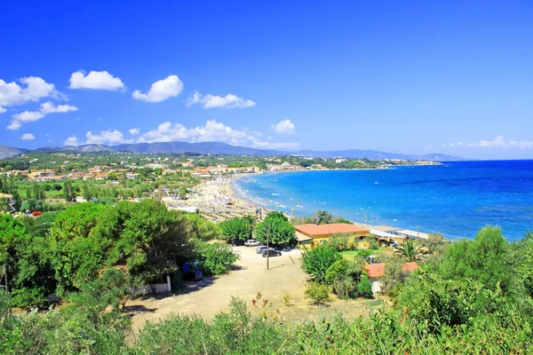 Navagio Beach Zakynthos, Yunanistan için havadan görünümü