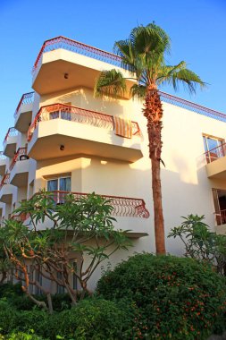 Sabah, Mısır Hurghada'da resort görünümünü