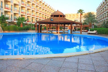Sabah, Mısır Hurghada'da resort görünümünü