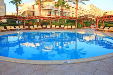 Sabah, Mısır Hurghada'da resort görünümünü