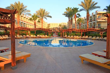 Sabah, Mısır Hurghada'da resort görünümünü