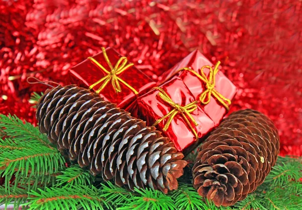 Kerstdecoratie Kerst Frame — Stockfoto