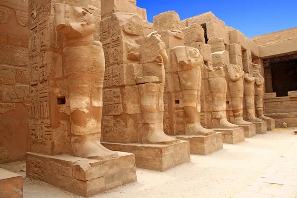 Vista Das Antigas Ruínas Templo Karnak Luxor Egito — Fotografia de Stock