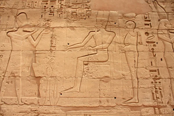Vue Des Ruines Ancien Temple Karnak Louxor Égypte — Photo