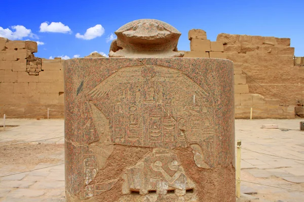 エジプト ルクソールのカルナック神殿遺跡のビュー — ストック写真