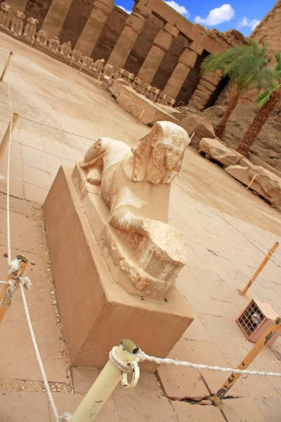 Blick Auf Antike Karnak Tempelruinen Luxor Ägypten — Stockfoto