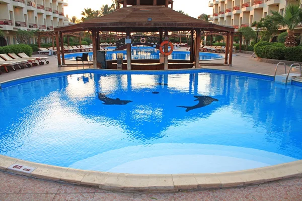 Vista Del Resort Hurghada Mattino Egitto — Foto Stock