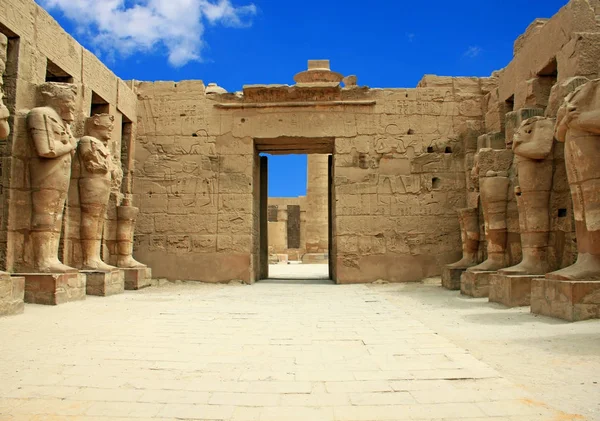 Karnaktemplet Mest Imponerande Antika Landmärkena Egypten Luxor — Stockfoto