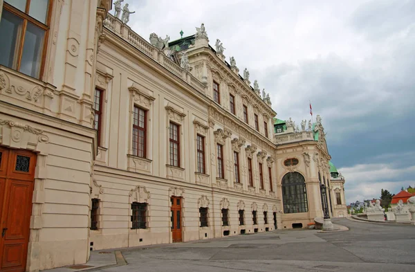 Viyana Avusturya Ünlü Schloss Belvedere Görünümünü — Stok fotoğraf