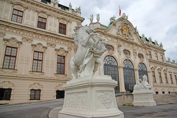 Famoso Schloss Belvedere Viena Austria — Foto de Stock