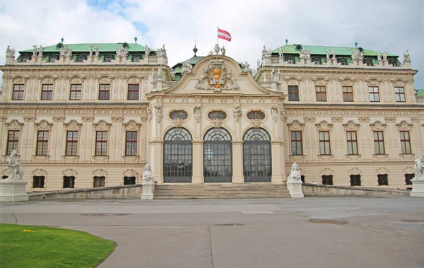 Berühmtes Schloss Belvedere Wien — Stockfoto